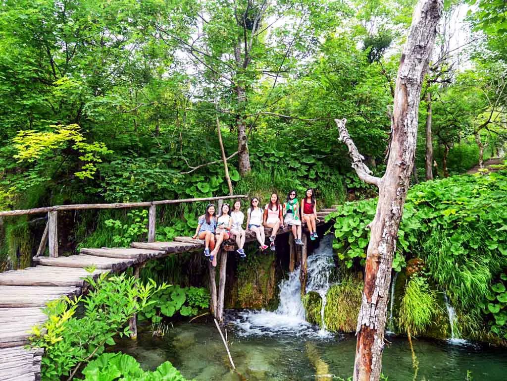 best group shot plitvice national park croatia