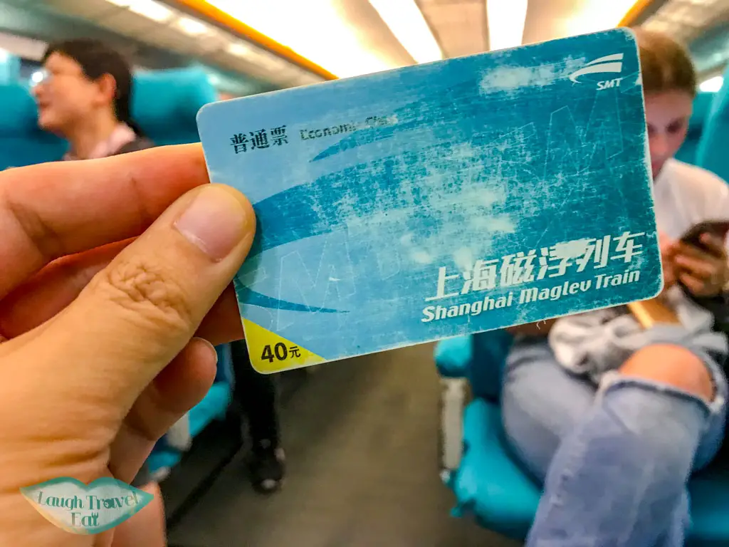 maglev ticket shanghai china - laugh travel eat
