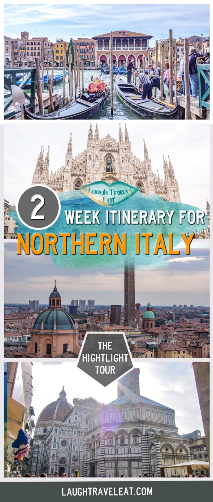 travel itinerary for northern italy