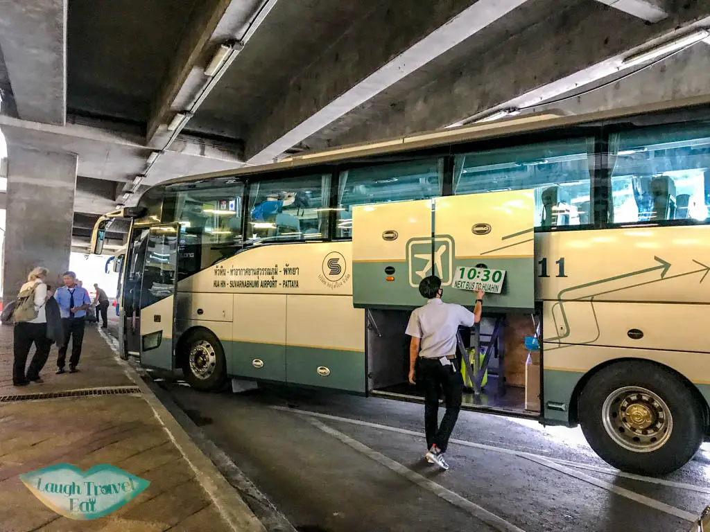 bus to hua hin from bangkok airport thailand - laugh travel eat