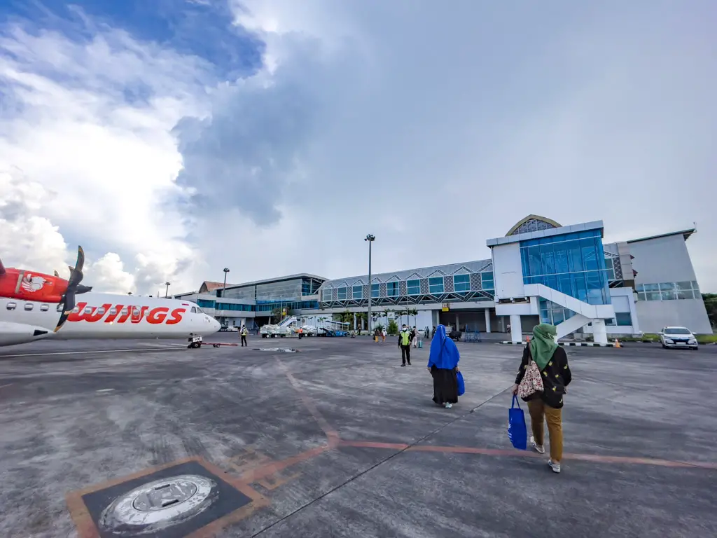 domestic airport lombok indonesia - laugh travel eat