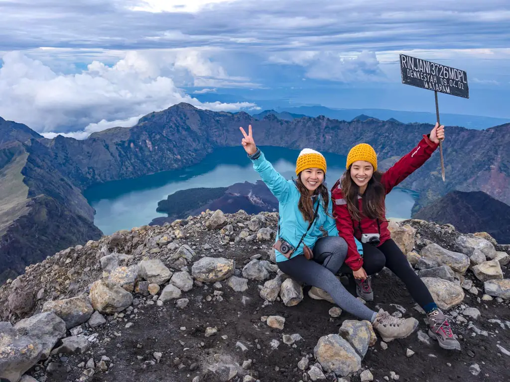 view summit mount rinjani trek lombok indonesia - laugh travel eat